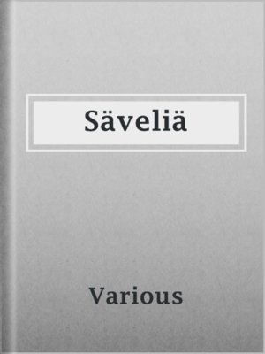 cover image of Säveliä